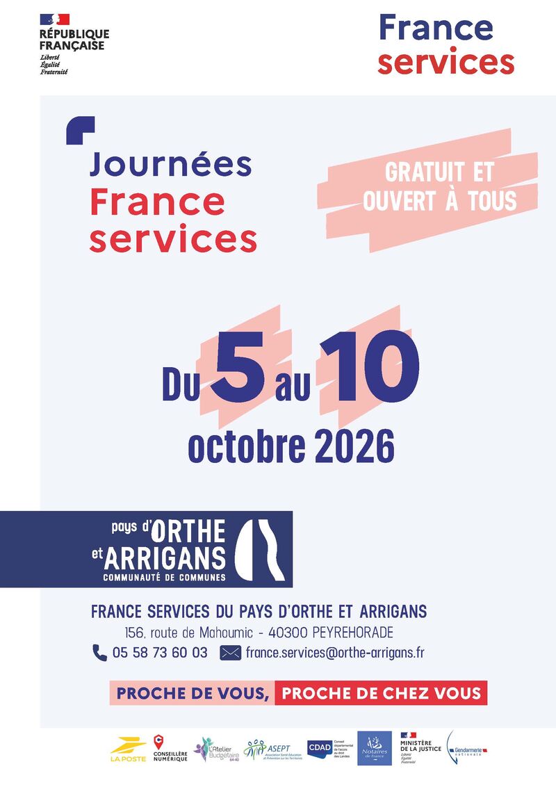 Affiche des Journées France Services 2026