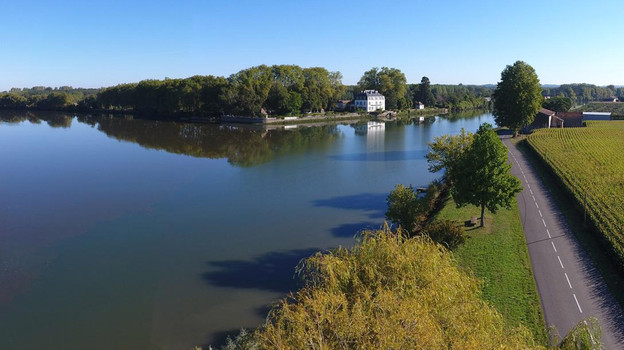 Vue du bec du Gave