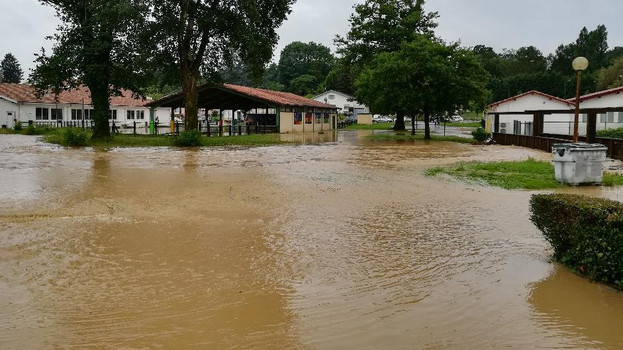 Inondation impasse du temps libre à Pouillon mercredi 13 juin 2018
