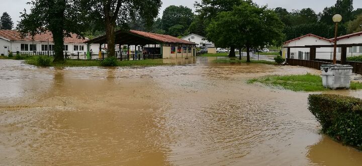 Inondation impasse du temps libre à Pouillon mercredi 13 juin 2018