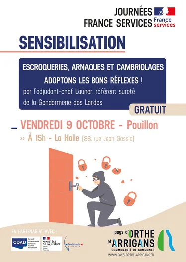 Escroqueries, arnaques et cambriolages : adoptons les bons réflexes !